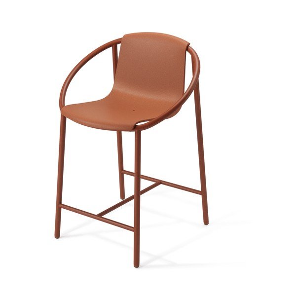 Sgabello da bar in plastica color mattone 90 cm Ringo - Umbra-image-2