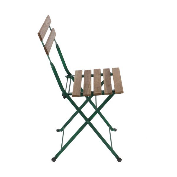 Sedia da giardino in metallo verde e beige - Esschert Design-image-2