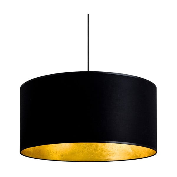 Lampada a sospensione nera con interno dorato , ⌀ 50 cm Mika - Sotto Luce-image-3