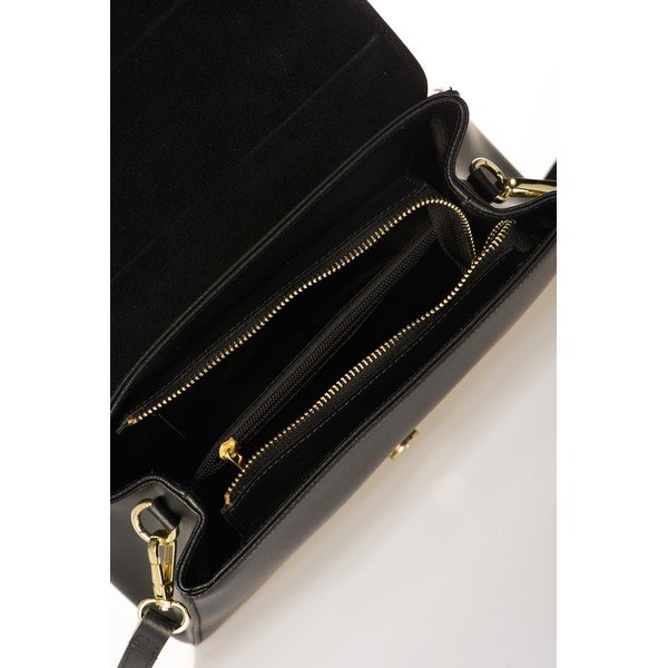 Borsa in pelle nera Marta - Federica Bassi-image-1