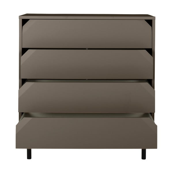 Cassettiera alta grigio scuro 90x96 cm Corner - Tenzo-image-2