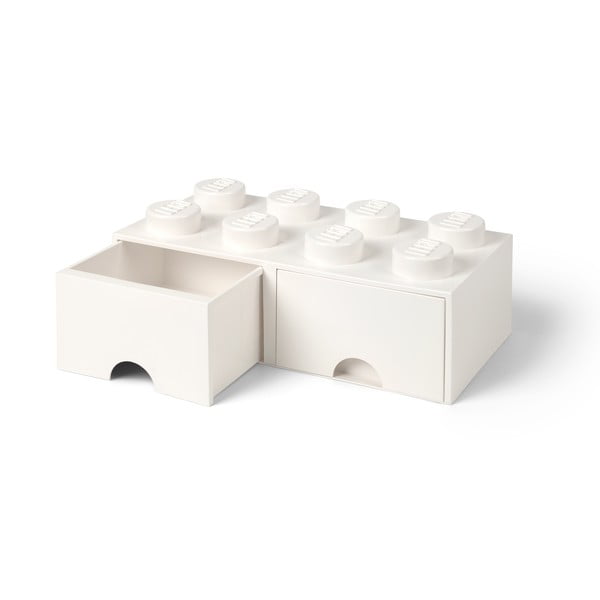 Contenitore bianco avorio con due cassetti - LEGO®-image-2