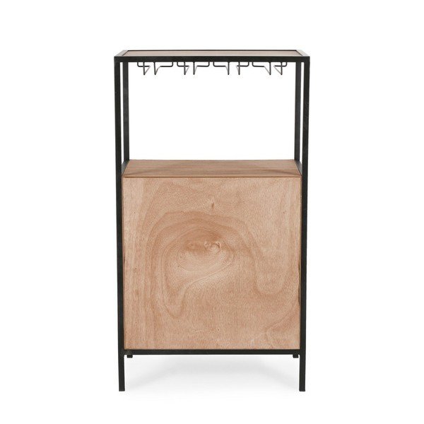 Cantinetta di colore naturale numero di bottiglie 12, 51x91x30 cm Isaac – Yes Everyday-image-4