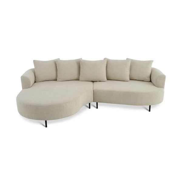 Divano angolare beige (angolo sinistro) Vitoria - Scandic-image-2