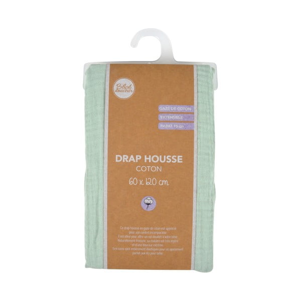 Lenzuolo per culla in mussola elasticizzata 60x120 cm - Bébé Douceur-image-4