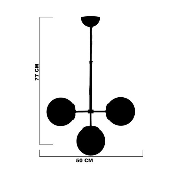 Plafoniera grigia/dorata con paralume in vetro ø 15 cm Seagull – Squid Lighting-image-3