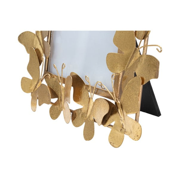 Cornice in metallo color oro 28x30,5 cm Butterfly - Mauro Ferretti-image-3