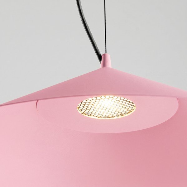 Lampadario LED rosa in metallo ø 50 cm FINT – Thoro-image-2