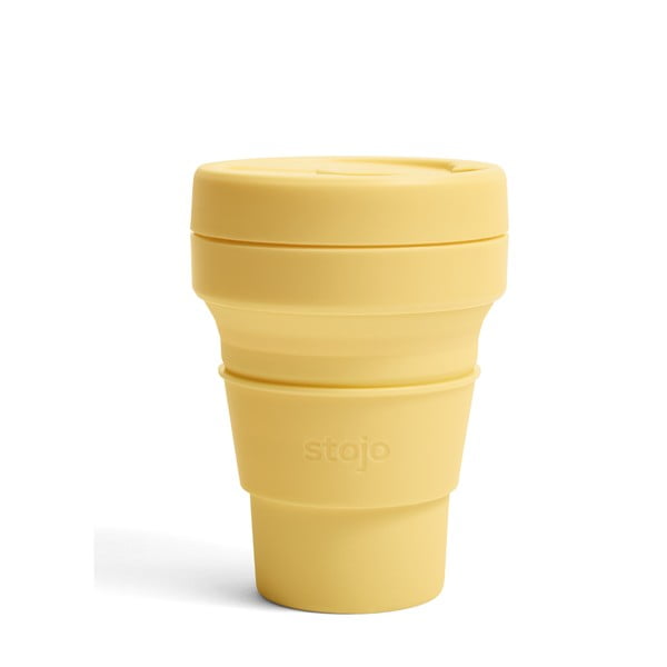 Tazza da viaggio pieghevole gialla Mimosa, 355 ml Pocket Cup - Stojo