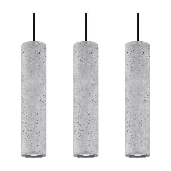 Lampadario grigio in calcestruzzo Fadre – Sollux-image-4