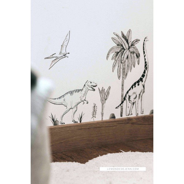 Foglio adesivo 30x42 cm Dinosaurs & Plants - Lilipinso-image-1