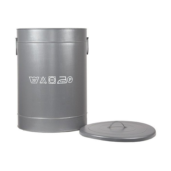 Cesto per biancheria in metallo , ⌀ 40 cm - LABEL51-image-3