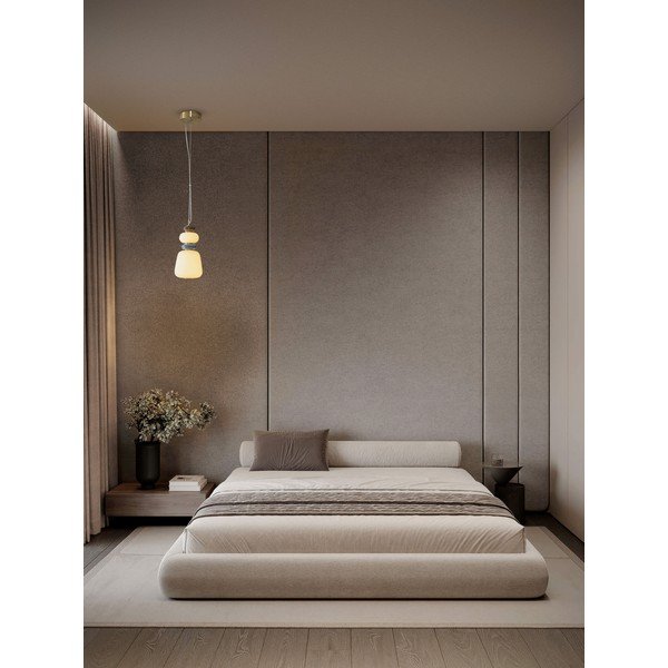Lampadario LED bianco/dorato in metallo con paralume in porcellana/con paralume in vetro con intensità regolabile ø 17 cm Palo – Nova Luce-image-2