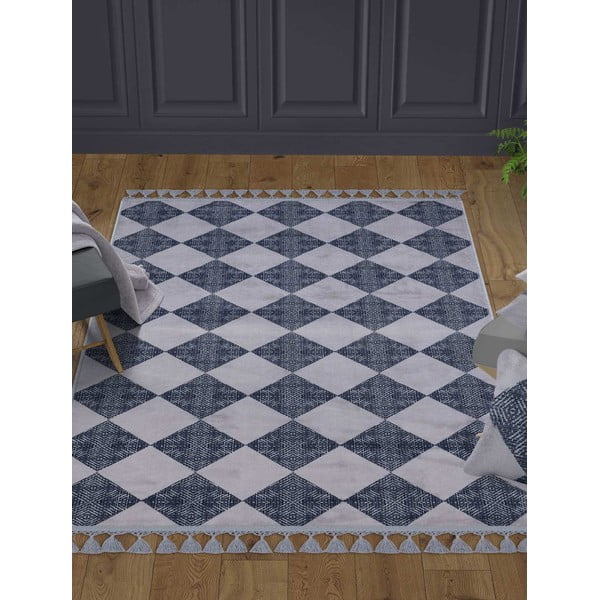 Tappeto lavabile grigio 180x120 cm - Vitaus-image-1