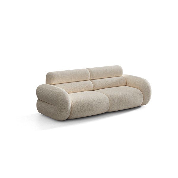 Divano color crema con rivestimento in ciniglia 220 cm Neo – Micadoni 