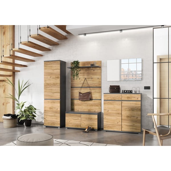 Armadio in rovere decorato 54x200 cm Lissabon - Germania-image-4