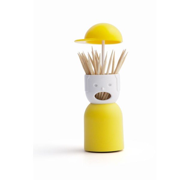 Porta stuzzicadenti giallo &CO Picky Boy - Qualy-image-1