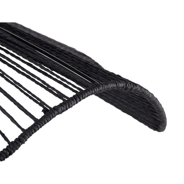 Lampadario nero in metallo con paralume in carta lavorata ø 80 cm Sombra – Leitmotiv-image-4