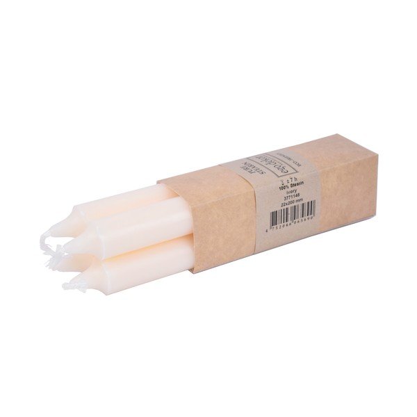 Set di 4 candele lunghe beige Ego Dekor ED, durata di combustione 7 h - Eco candles by Ego dekor-image-2