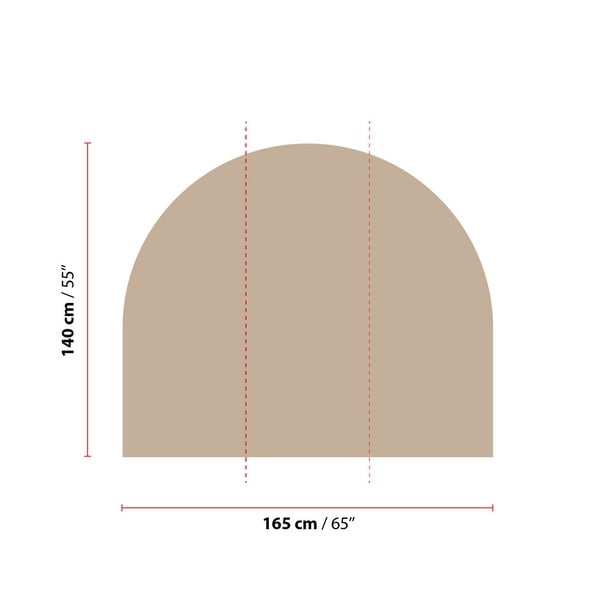 Adesivo da parete 165x140 cm Taupe - Ambiance-image-1