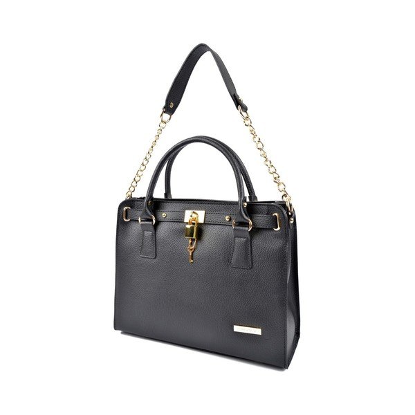 Černá kožená kabelka Roberta M Murille-image-4