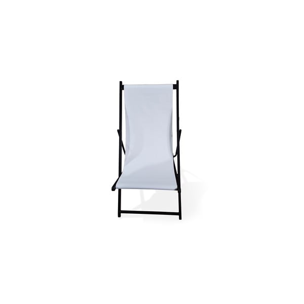 Sdraio da giardino pieghevole bianca, lunghezza 106 cm Deck - Bonami Essentials-image-1