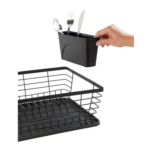 Scolapiatti nero a goccia - Wenko-image-3