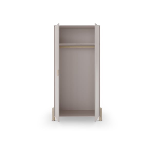 Armadio per bambini crema in legno di pino 93x180 cm Enola - Marckeric-image-4