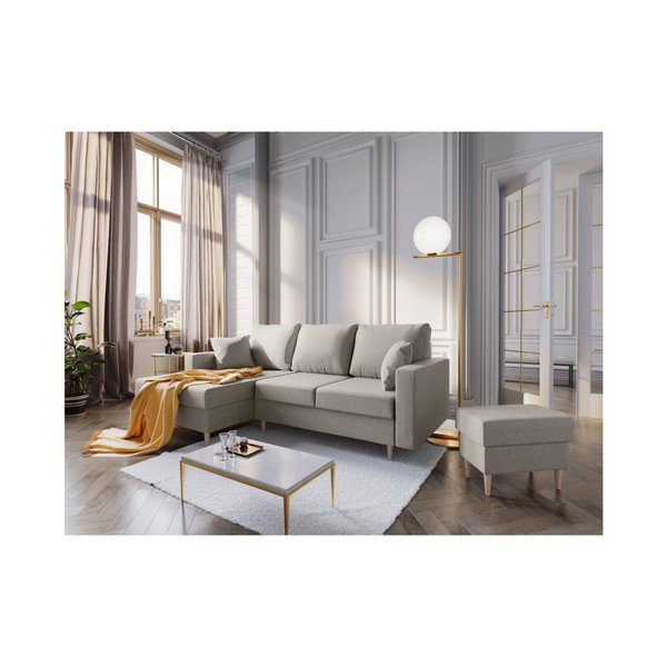 Pouf Aubrieta beige, 60 x 45 cm - Mazzini Sofas-image-4