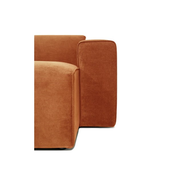 Modulo divano in velluto a coste arancione (angolo destro) Sting - Scandic-image-4