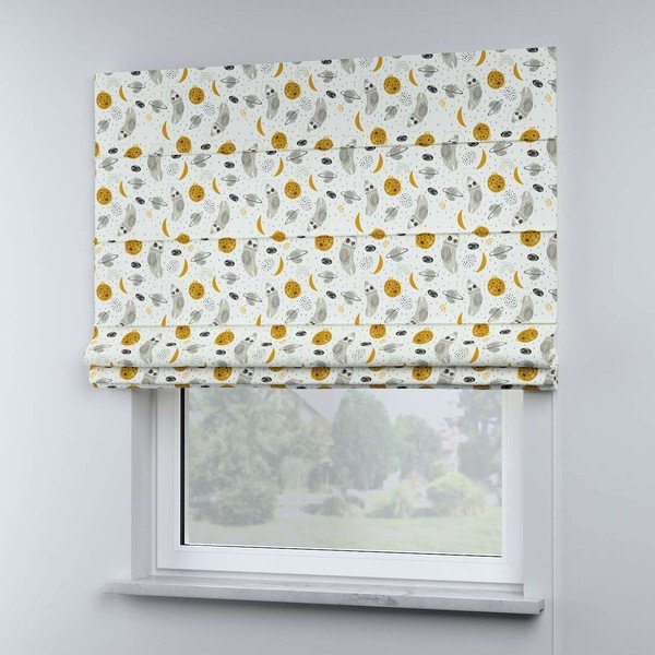 Tenda a rullo gialla e bianca per bambini 170x160 cm Magic - Yellow Tipi-image-1