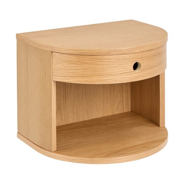 Comodino colore naturale chiaro con effetto rovere Paron – Actona-image-2