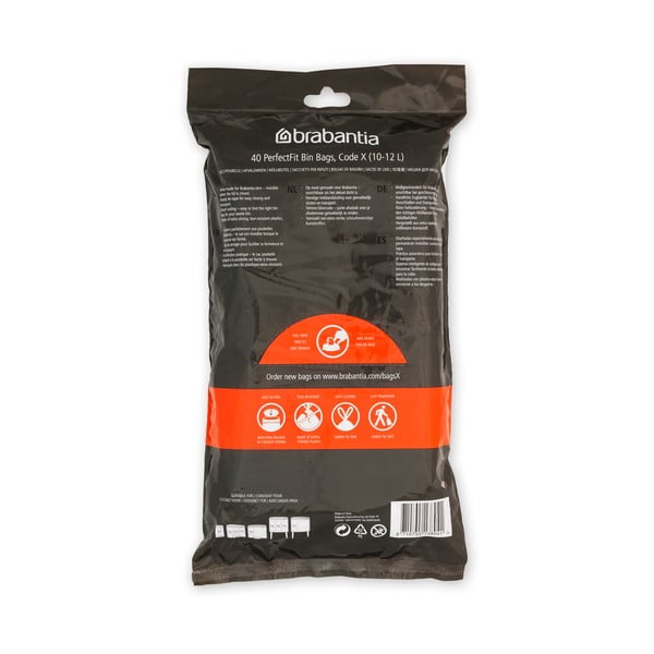 Sacchetti della spazzatura 40 pz 12 l PerfectFit X - Brabantia-image-4