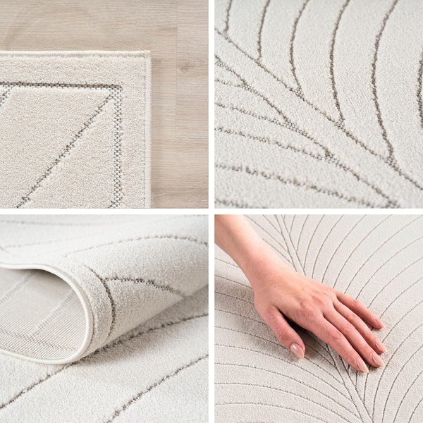Tappeto da interno/esterno rotondo color crema ø 120 cm Nova 1204 – Ayyildiz Carpets-image-2