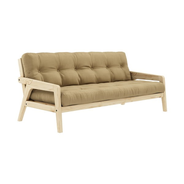 Divano letto marrone/beige 204 cm Grab - Karup Design-image-3