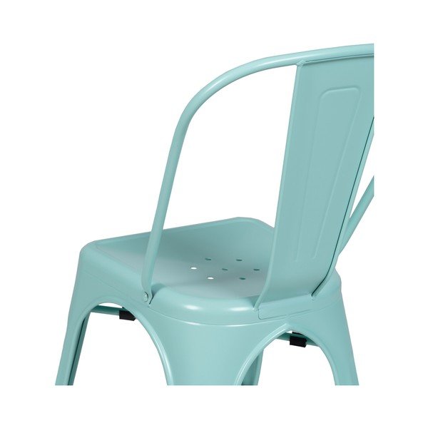 Set di 2 sedie da pranzo turchesi in metallo - Ixia-image-4