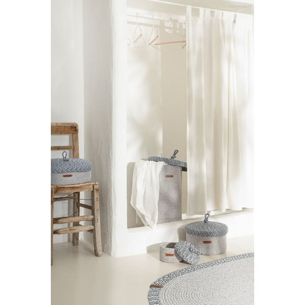 Scatola decorativa in tessuto con coperchio - Mioli Decor-image-1