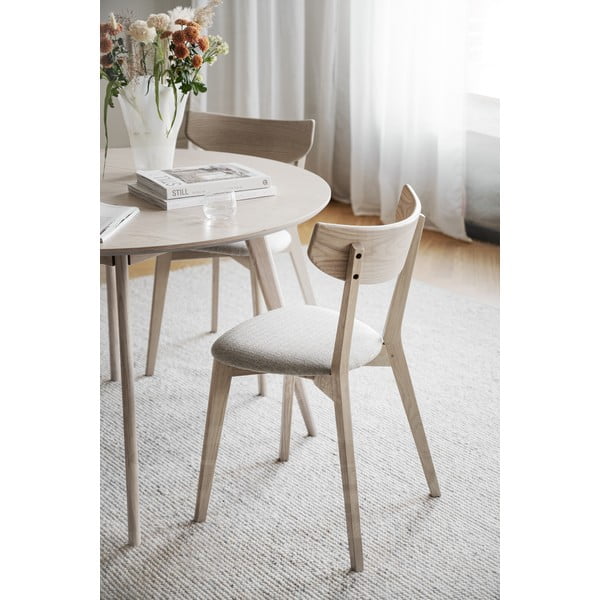 Sedia da pranzo in colore beige-naturale Ami - Rowico-image-2