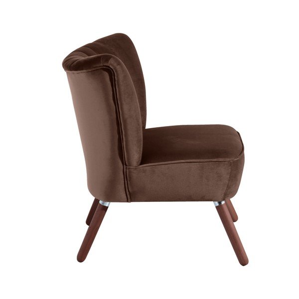 Poltrona Alessandro Velour marrone scuro - Max Winzer-image-1