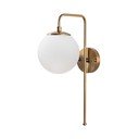 Lampada da parete bianca/color ottone Viran – Opviq lights