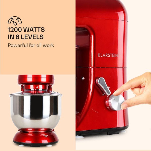 Robot da cucina rosso Bella - Klarstein-image-2