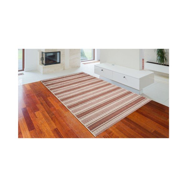 Tappeto da esterno beige e rosso , 135 x 190 cm Riga - Floorita-image-3