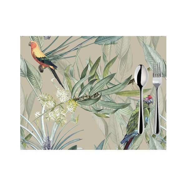Set di 2 tovagliette beige Jungle Birds, 33 x 45 cm Honey - Mike & Co. NEW YORK