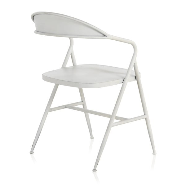 Poltrona in metallo bianco Puro Industrial Style - Geese-image-4