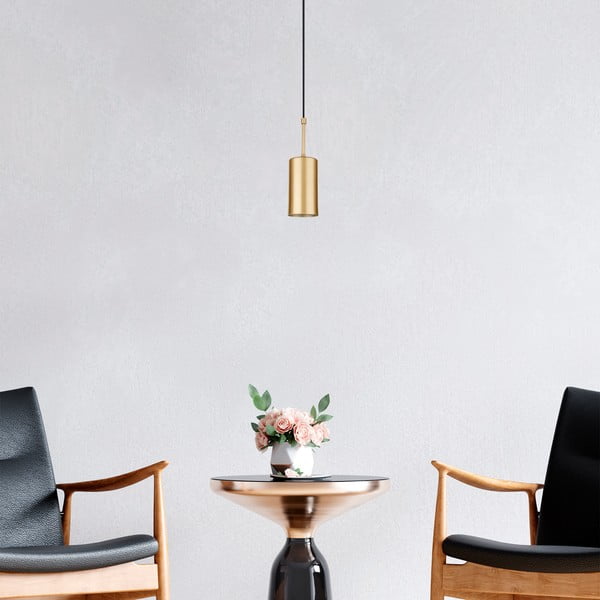 Lampada a sospensione di colore oro , altezza 124 cm Geo - Squid Lighting-image-2