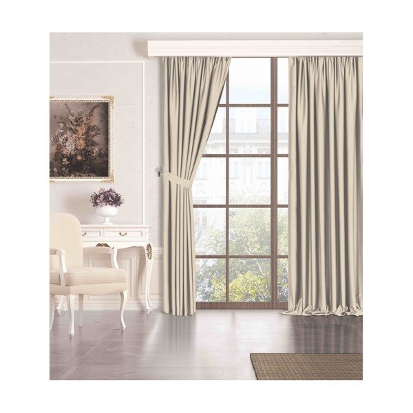 Tenda beige semi-smerigliata 260x100 cm - Mila Home-image-2