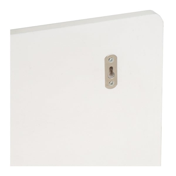 Appendiabiti da parete bianco con ripiano - Casa Selección-image-3