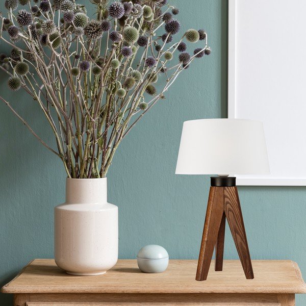 Lampada da tavolo bianca Aida - LAMKUR-image-1