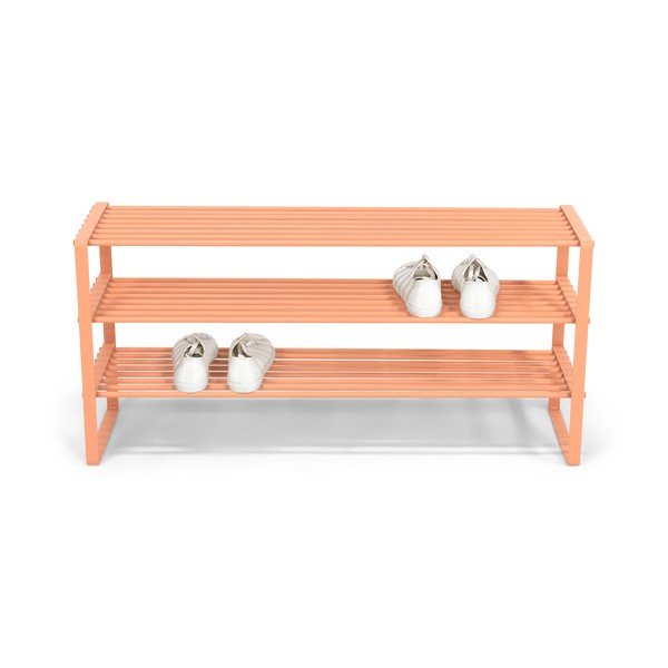 Scarpiera color salmone in acciaio 100x48,5x29 cm Rex – Spinder Design-image-2