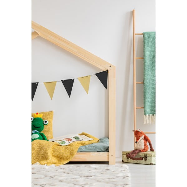 Letto per bambini in legno di pino 120x200 cm Mila RM - Adeko-image-2